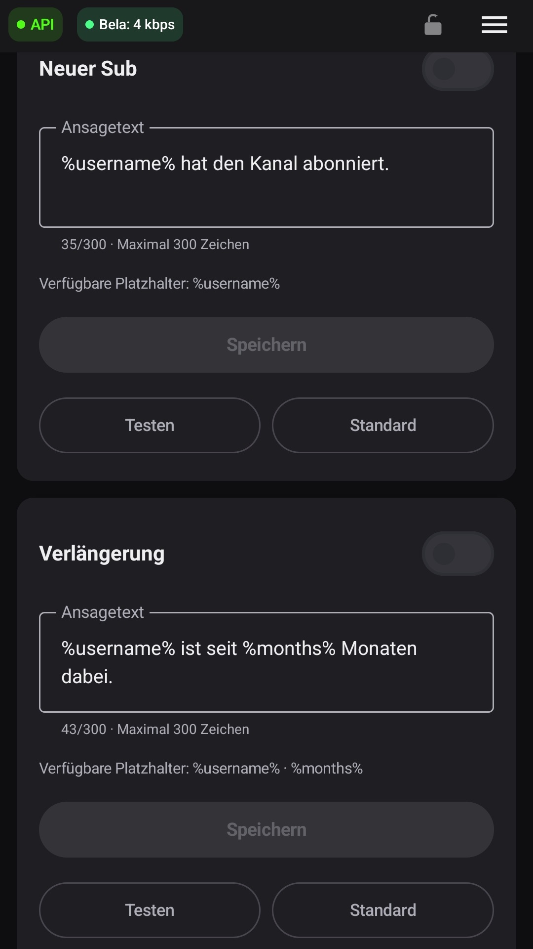 Mittlerer Kick-Bereich mit neuem Sub und Verlängerung